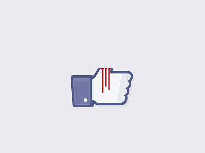 Dislike Button button concept design facebook flat idea illustration interface like button minimalism social media symbol ui vector