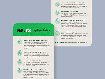 Nifty130 branding finance graphic design grid icon layout minimalism social media typography ui vector whatsapp