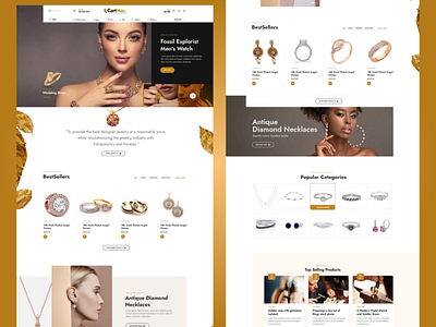 Jewelry Website Template branding design jewel jewellery jewellery landing page jewelry jewelry page jewelry template jewelry ui design jewelry web templeat jewelry website landing page landing page design mobile product design responsive design ui website design web web design webdesign website design