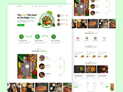 Restaurant landing page