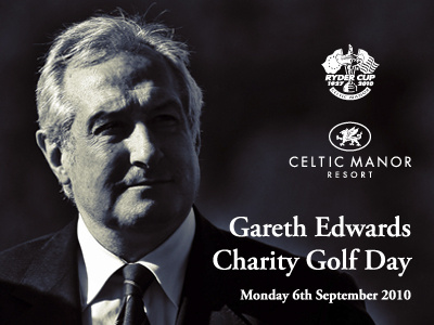 Gareth Edwards Charity Golf Day graphic design typography