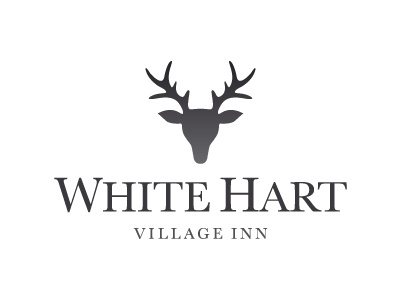 White Hart Village Inn graphic design logo typography