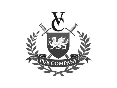 VC Pub Company crest illustration logo welsh dragon