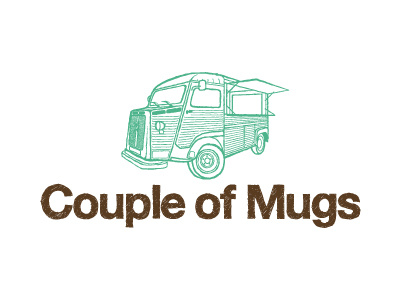 Couple of Mugs illustration logo