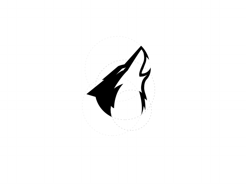 Snow Wolf Logo By Meter On Dribbble