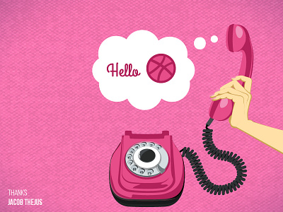Hello | Hola | Namaste | Bonjour | 你好 | مرحبا | ഹലോ Dribbble bubble cable cloud coversation debut hello illustration phone