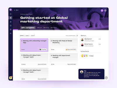 Onboarding track concept app course e learning learning learning track onboarding ui ux