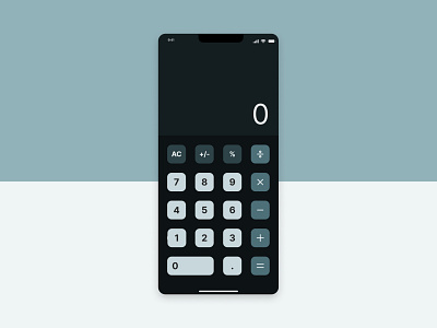 Daily UI Day Four: Calculator app calculator dailyui design ios ui userinterface