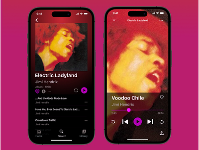 Daily UI Day Six: Music App app dailyui design ios music ui userinterface