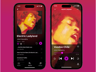 Daily UI Day Six: Music App