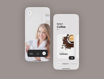 Grab a latte with an app like this for your Café. app branding design graphic design mobile spp ui uiapp