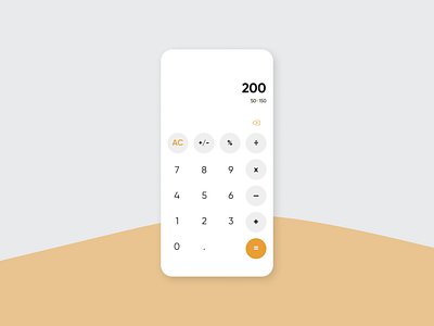 Daily UI Challenge 004 — Calculator