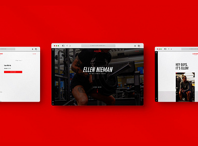 Ellen Nieman Fitness branding design fitness fitness influencer fitness website graphic design illustrator logo program design typography ui website design wix