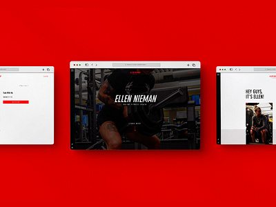 Ellen Nieman Fitness branding design fitness fitness influencer fitness website graphic design illustrator logo program design typography ui website design wix