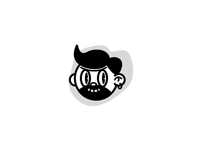 Beard Man beard cartoon design icon illustration logo sticker
