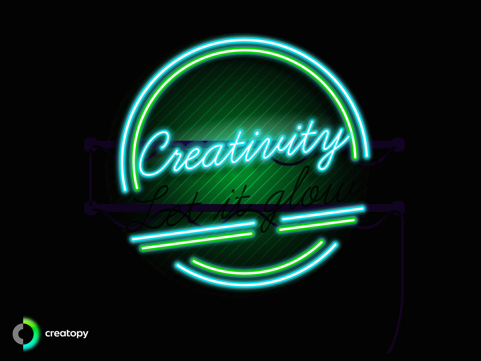 Creativity. Let it glow! after effects animation art branding creative design designer dribbble gif graphicdesign illustrator typeface typography