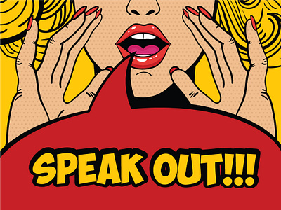 Speak Out!!! art design designer dribbble icon illustration illustrator logo popart poster poster design typography vector