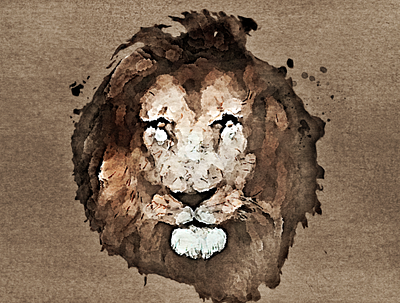Lion Face | Digital Painting art design designer digital art digital painding illustration illustrator lion head painting photoshop save earth save planet
