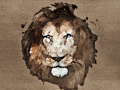 Lion Face | Digital Painting