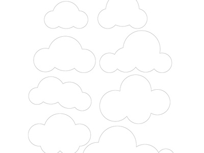 CLOUDS cloud shapes clouds clouds background clouds decor clouds digital clouds vector design digital prints graphic design illustration