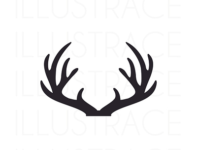 Antler antlers baby party decoration cake topper design design graphic design holiday designs illustration