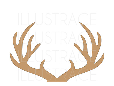 Antlers antlers baby party decoration cake topper design design graphic design holidays creation illustration