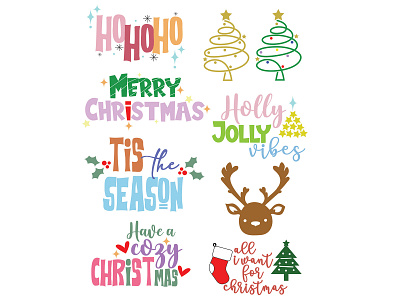 Christmas Bundle designs design graphic design illustration vector