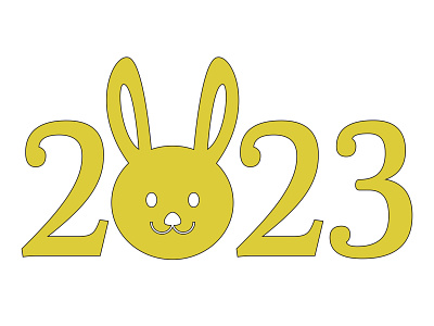 Lunar New Year - Year of the Rabbit design graphic design illustration vector