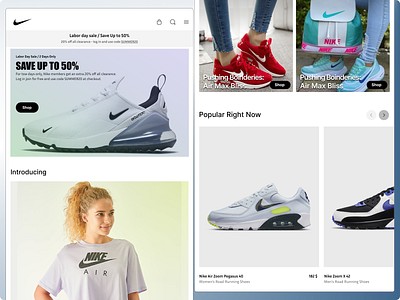 Nike Shop app design graphic design logo ui ui designre ui project uiux ux