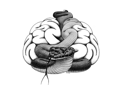 Tree of Eden brain digitaldrawing drawing graphic design illustration inktober inkwork procreate ipad snake