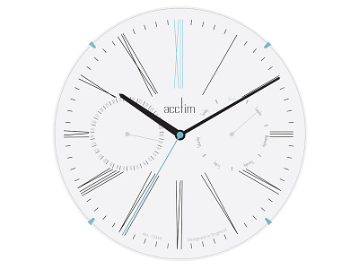 Sketch Collection - Day Date Wall Clock Light (Acctim)