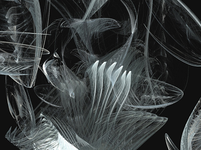 Digital fractal art experimentation // 8 art dark design experiment fractal light movement