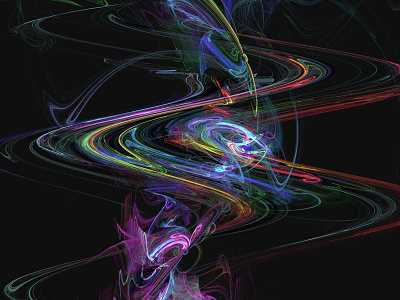 Digital fractal art experimentation // 17 animation art chaos colour dark design experiment fractal light movement rainbow test