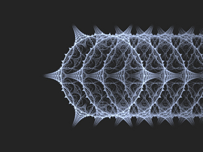 Digital fractal art experimentation // 71 abstract animation chaos design experiment fractal light liquid movement nebula test