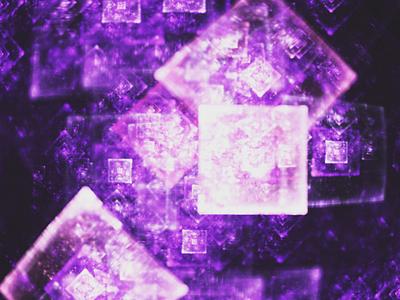 Digital fractal experimentation // 24357 fractal fractal art glow ks fractals pink purple smooth square