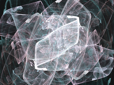 Digital fractal experimentation // 17659 black and white bw digital digital art fractal fractal art smoke space