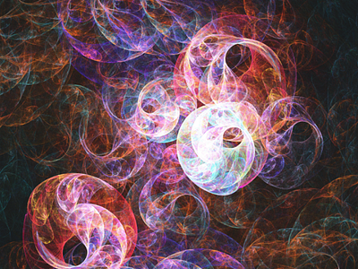 Digital fractal art experimentation // 90890 colour creative digitalart experiment fractal mathart space wisp