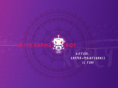 @theKarmaBot Illustration @thekarmabot bot brand ci identity illustration karma robot twitter