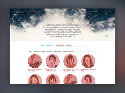 Dreampire Landing page v2 design dream dreaming dreampire landingpage ui ux web webdesign