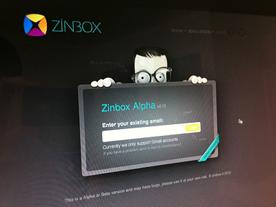 Dribbble Zinbox login