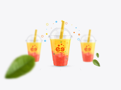 2Tea Pearl Milk Tea Logo Design