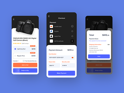 Credit Card Checkout #Dailyui app branding concept creditcard dailyui dailyuichallenge design flat icon illustration kartheepix minimal payment ui ux