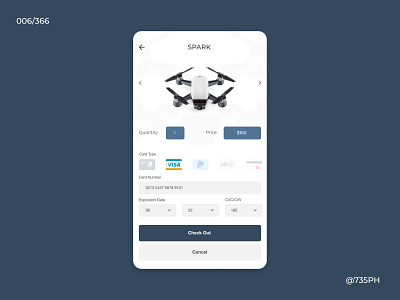 Drone Shopping App add to cart app buy design drone drone dji ecommerce order shopping ui ux