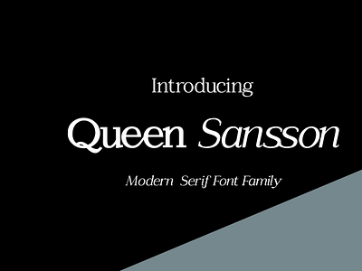 Queen Sansson weddingfont