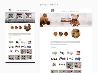 Grow Gift Shop company design gift gift shop grow online store shop ui ux web website design