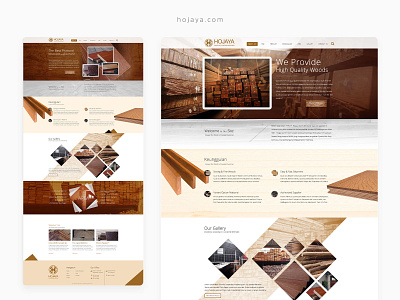 Hojaya company design hojaya modern plank plywood supplier ui ux web website design wooden woods woodshop woodstock