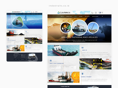 Indostraits coal company design engineering international logistic marine sea ship shipment support tanker transport ui ux web website design
