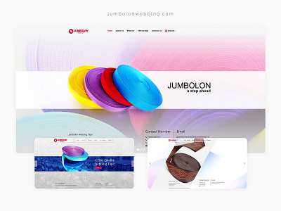 Jumbolon Webbing company design government katalog tape ui ux web webbing website design