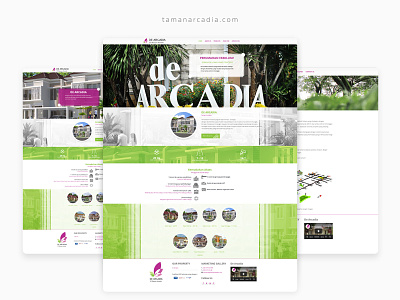 Taman Arcadia company design housing indonesia katalog property resident ui ux web website design