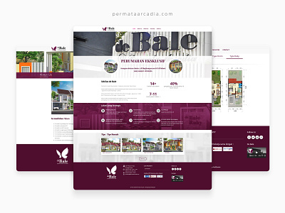 de Bale arcadia company design housing indonesia katalog property resident residential ui ux web website design